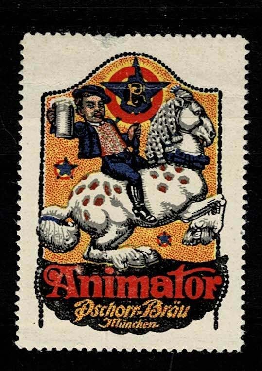 sluitzegel Duitsland ANIMATOR BIER, Ophalen of Verzenden, Overige thema's