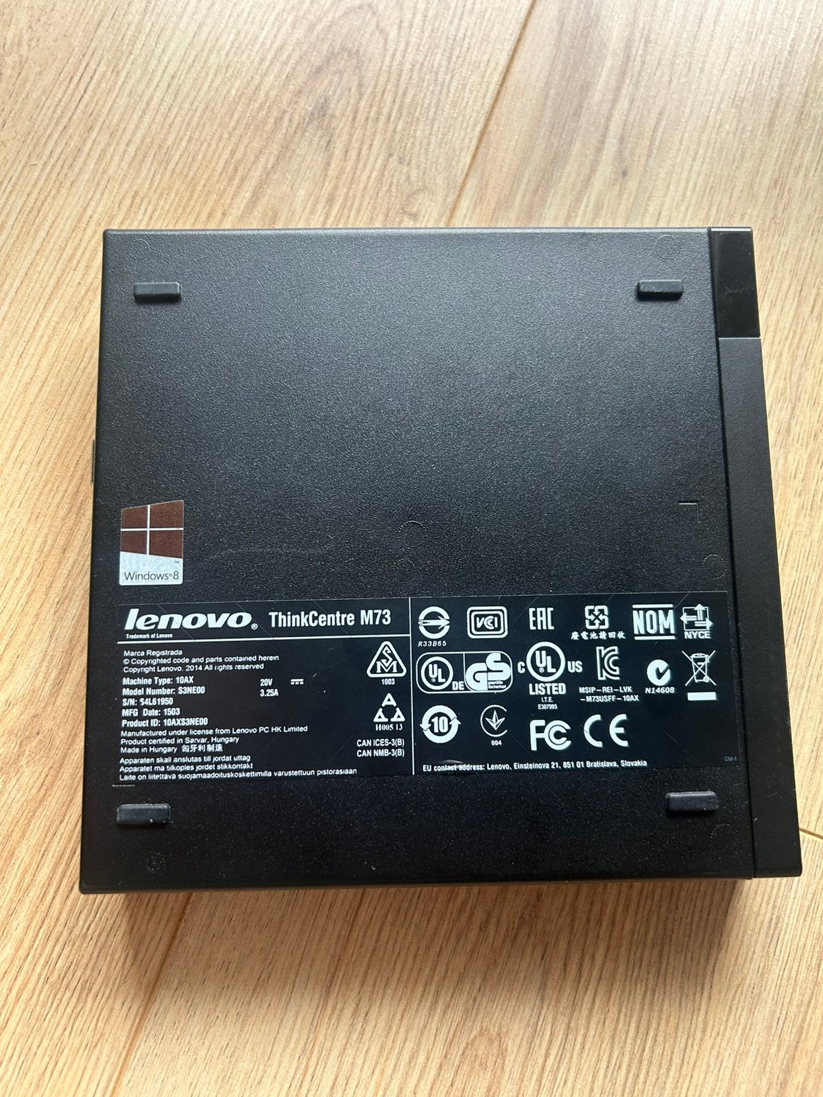 Lenovo Thinkcentre M73, Computers en Software, Desktop Pc's, Ophalen, Gebruikt, 8 GB, Minder dan 2 Ghz
