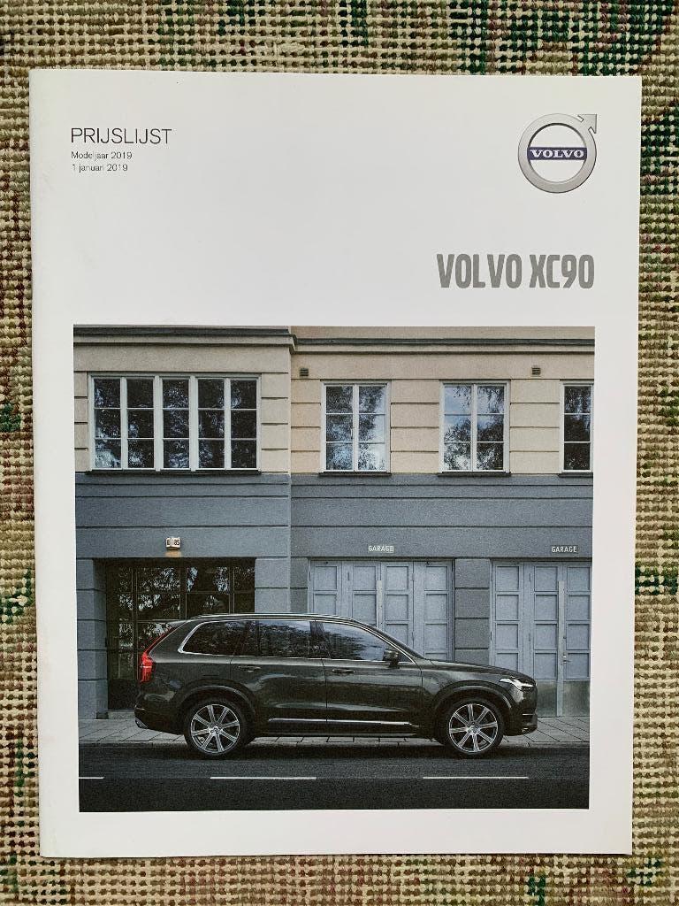 Nederlandse prijslijst Volvo XC90 2019, Boeken, Volvo, Nieuw, Volvo, Ophalen of Verzenden