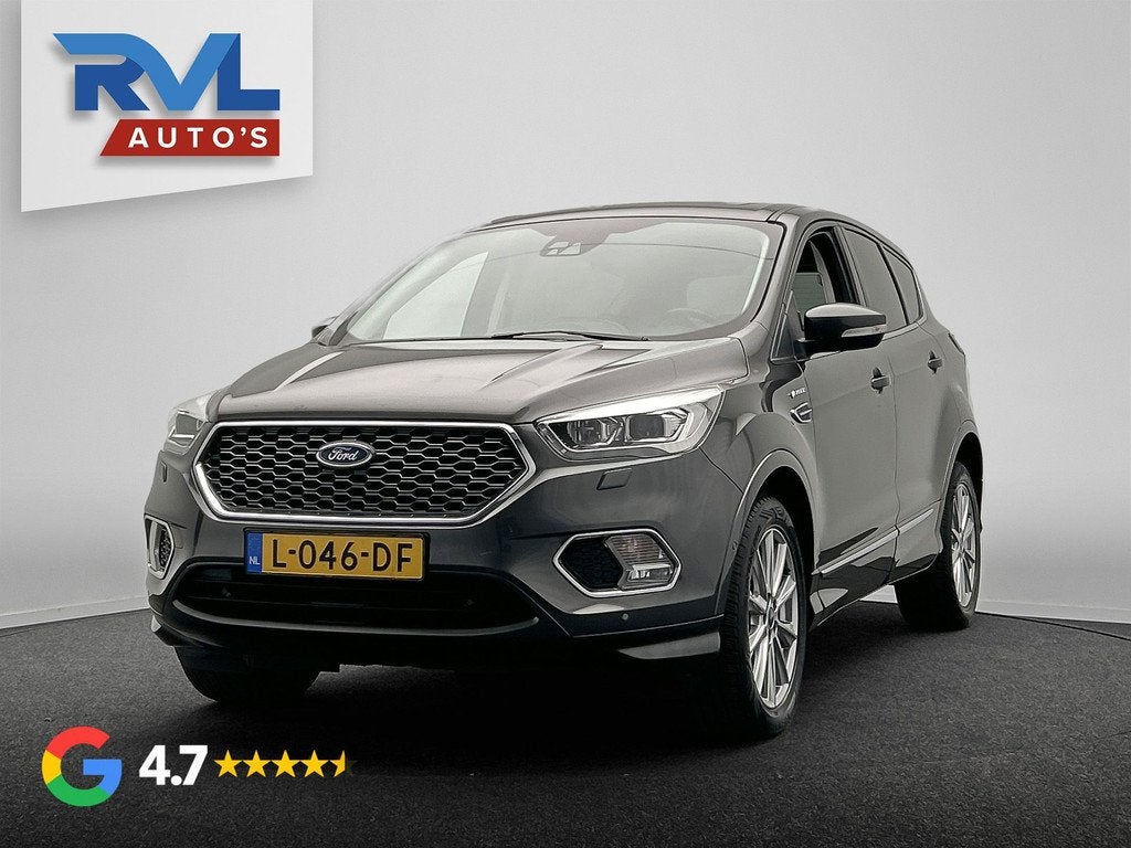 Ford Kuga 1.5 EcoBoost Vignale | Trekhaak | Leder | Panorama, Auto's, Ford, Automaat, 4 cilinders, Bedrijf, Vierwielaandrijving
