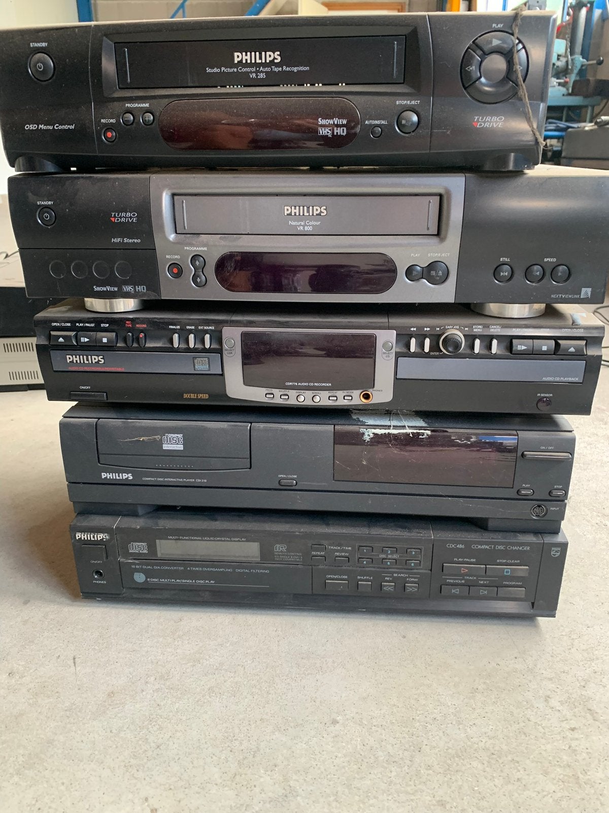 Partij stereo sets en nog veel meer, Ophalen, Gebruikt