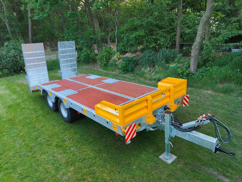Hummel 14 tons dieplader / oprijwagen / platformwagen, Ophalen, Glastuinbouw, Transport