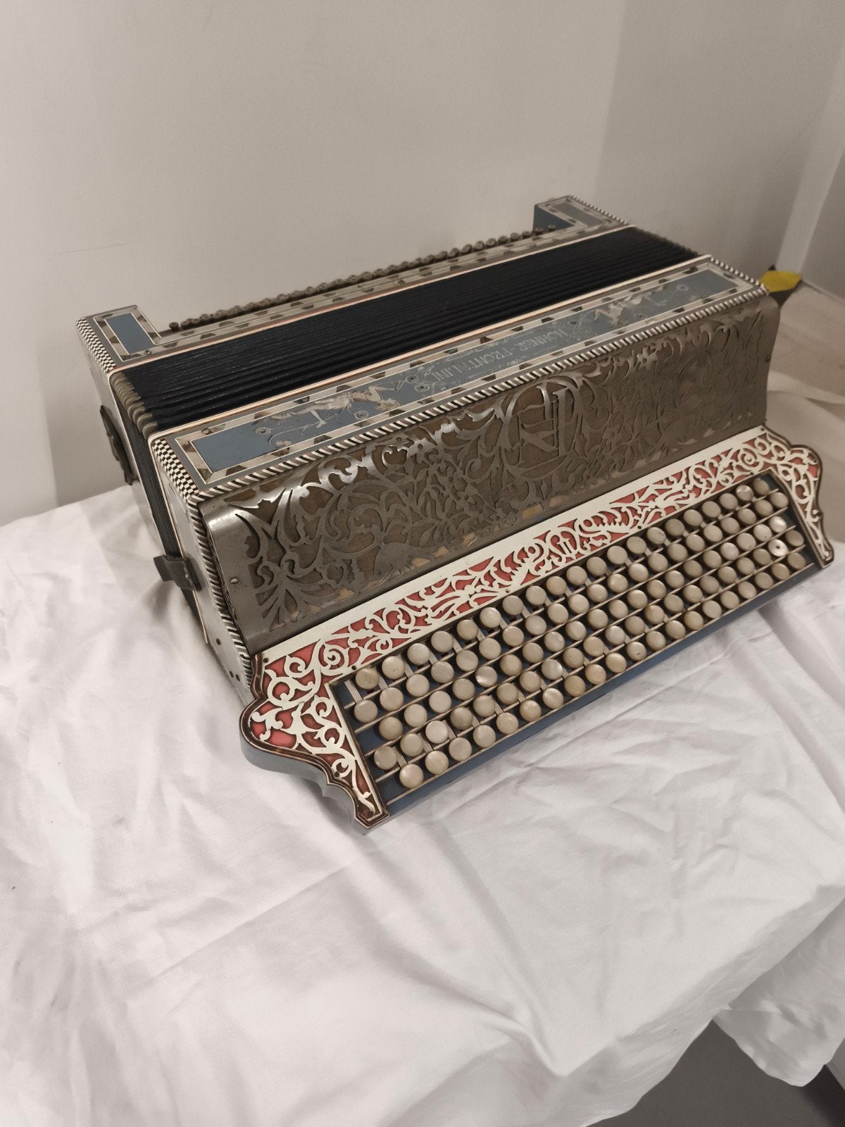 Vintage Knopaccordeon - Prachtig  Instrument HG Nuenen, Overige merken, Gebruikt, Niet van toepassing, Overige formaten