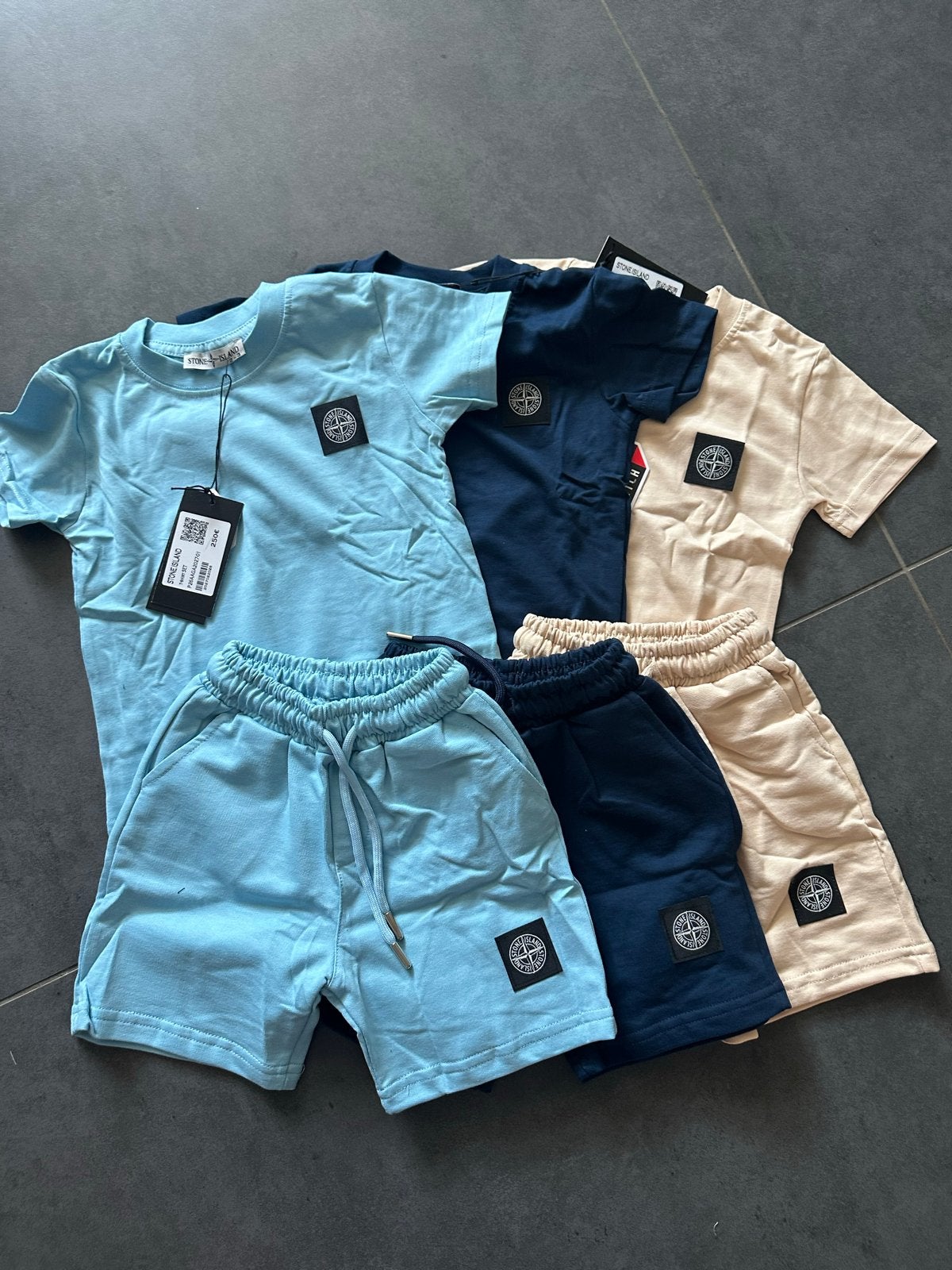 Stone Island Kinder T-shirt & Short Set - Diverse Kleuren, Verzenden, Nieuw, Maat 98