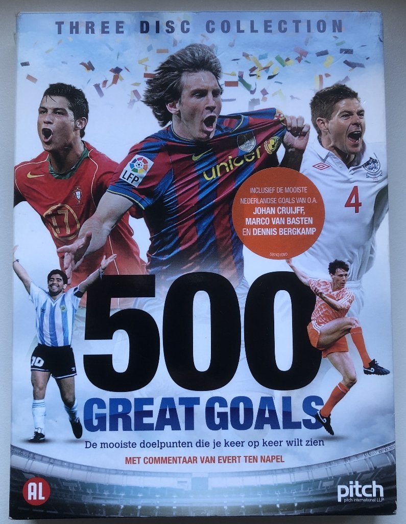 500 GREAT GOALS - 3 DVD'S - BOXSET, Voetbal, Alle leeftijden, Boxset, Ophalen of Verzenden