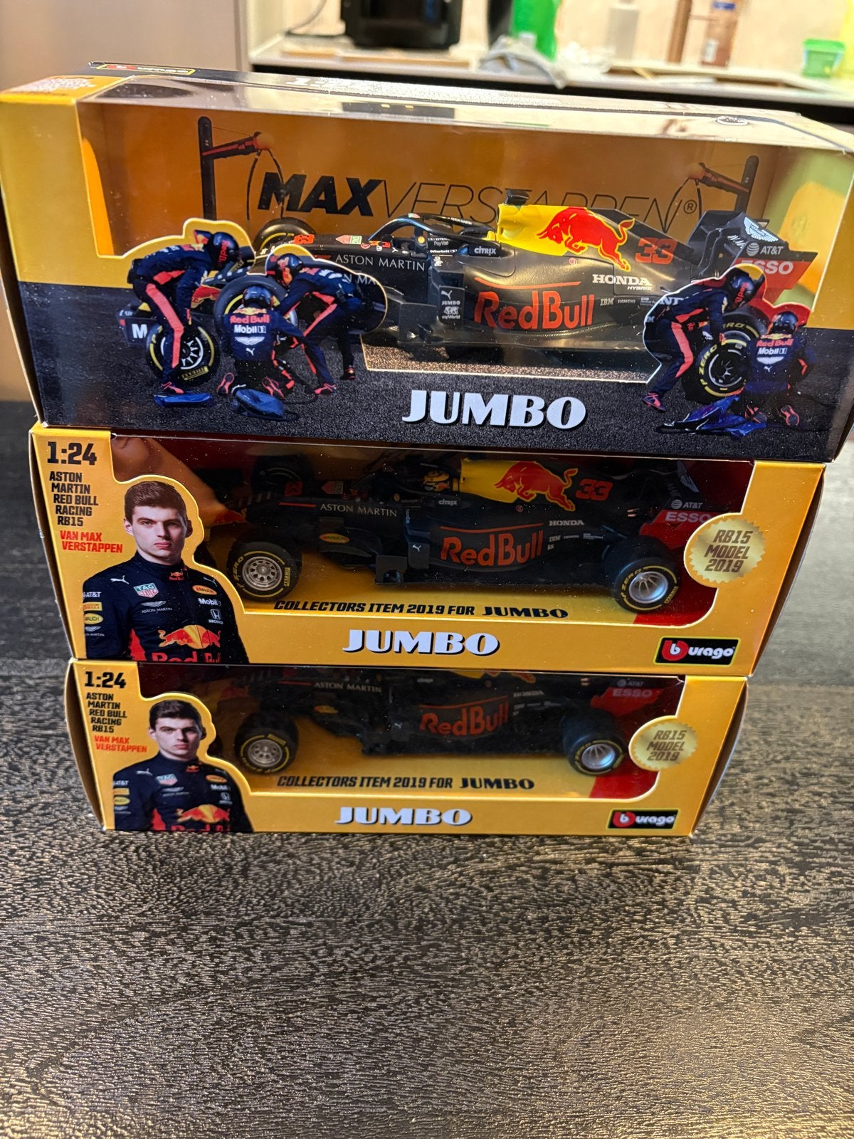 Bburago 3x Red Bull Racing RB15/RB16 schaalmodellen, Ophalen of Verzenden, Nieuw, Overige typen