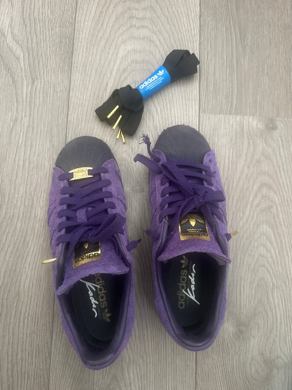 Adidas Superstar Kader paarse sneakers maat 40, Kleding | Dames, Schoenen, Ophalen of Verzenden, Gedragen, Overige kleuren, Sneakers of Gympen
