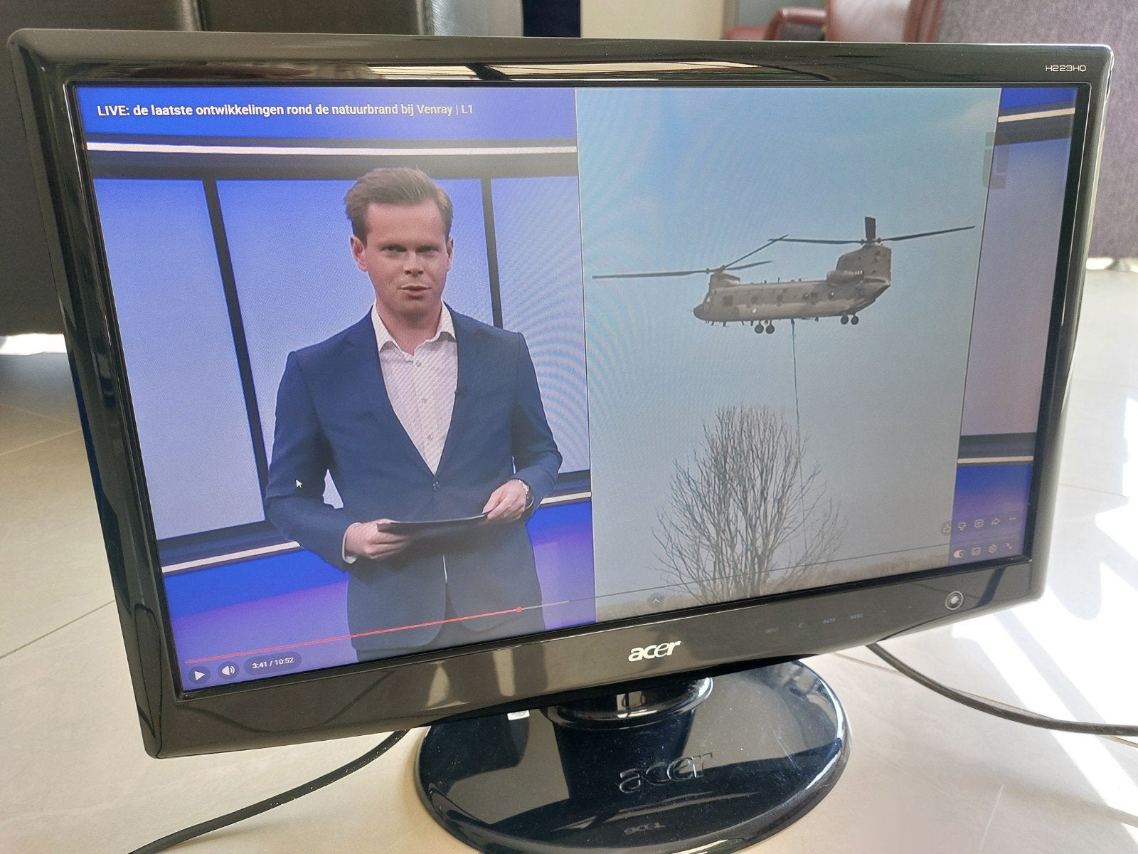 Acer H223HQ 21,5” Full HD LCD monitor PC scherm, Gebruikt, Acer., Full HD, 21,5