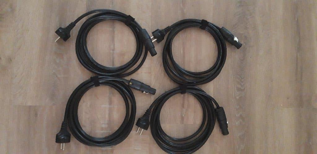 4x Schuko -> Powercon True1 kabel 3m, Ophalen of Verzenden, Nieuw, Overige typen