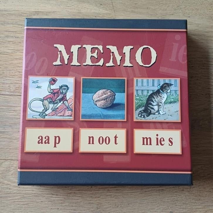 Aap Noot Mies Memoryspel - 68 Kaarten, Ophalen of Verzenden, Zo goed als nieuw