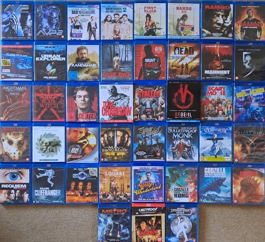 Blu-ray films verzameling *VERKOCHT*, Verzenden