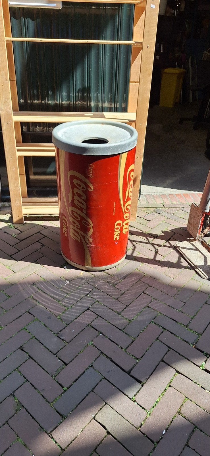 Vintage Coca-Cola vuilnisbak - Decoratieve prullenbak, Ophalen