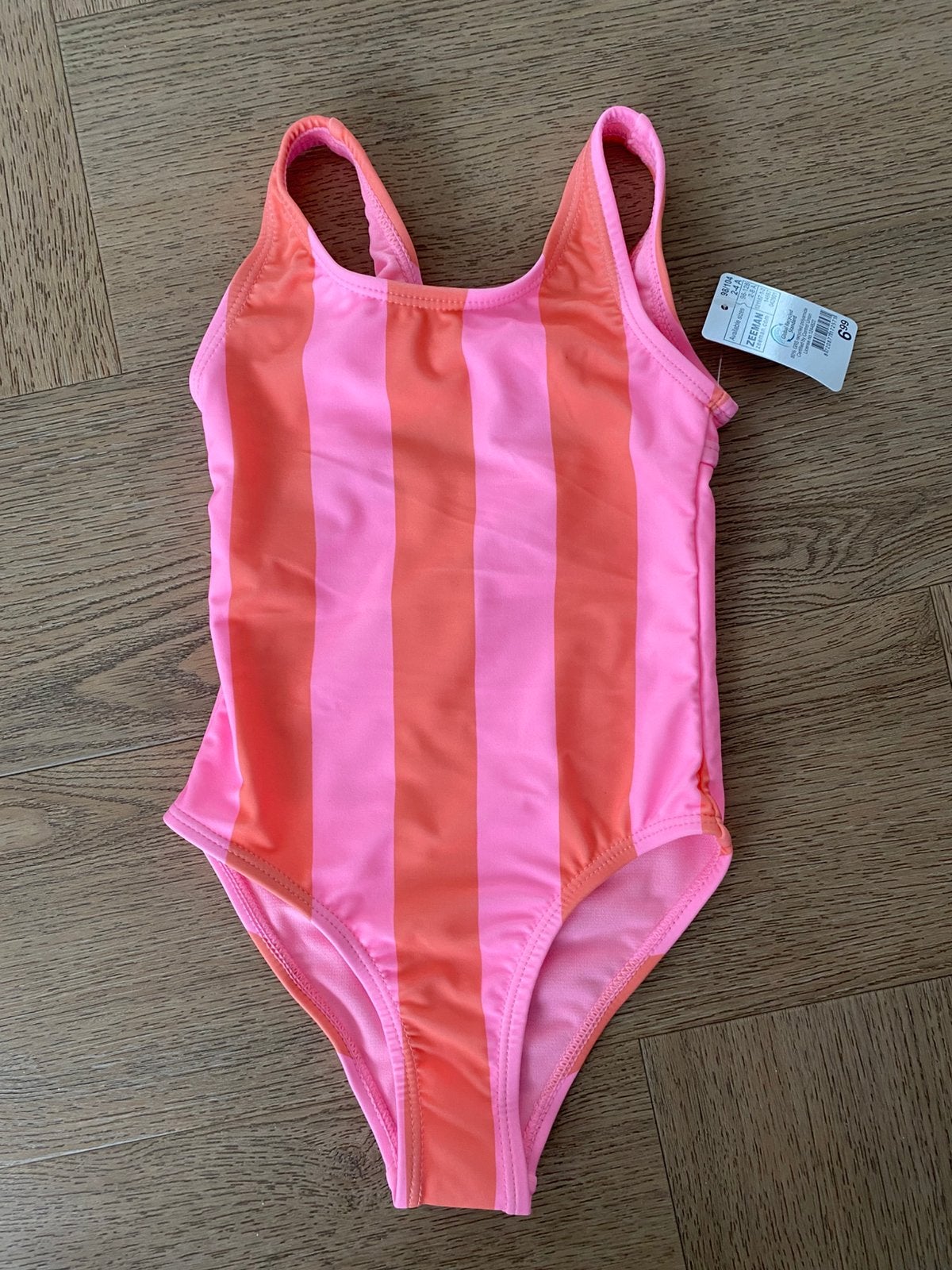 Nieuw badpak roze/oranje maat 98/104, Kinderen en Baby's, Kinderkleding | Kinder-zwemkleding, Maat 98, Meisje, Badpak, Nieuw