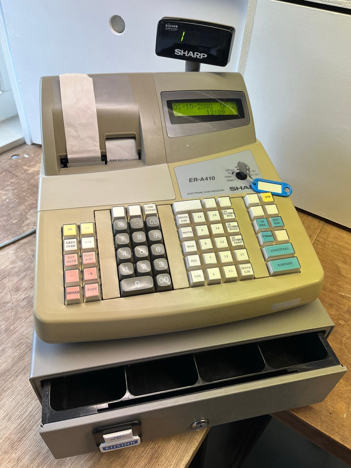 Sharp ER-A410 Elektronische Kassa met Kassalade, Ophalen of Verzenden