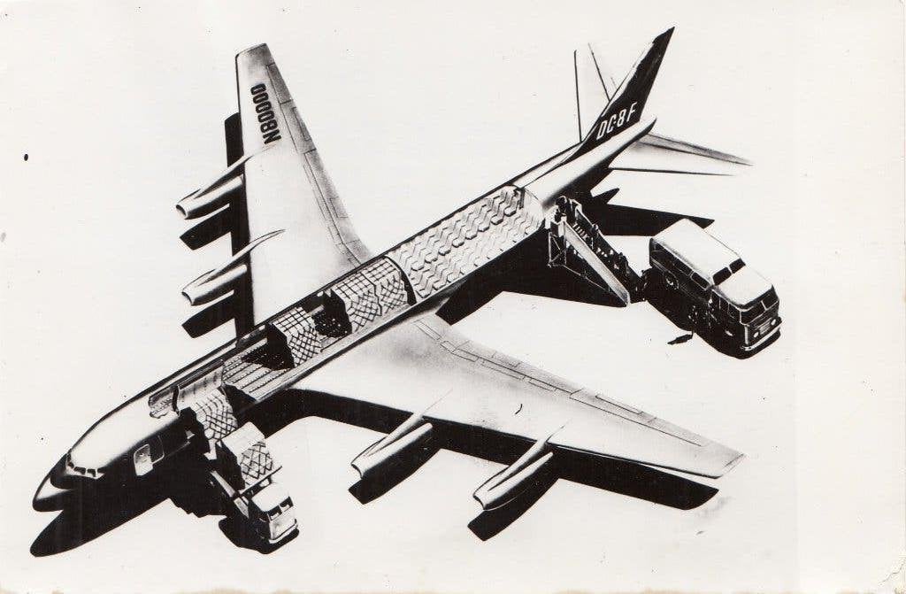 Foto Douglas DC-8F Jet Trader Trans Canada Airlines 1962, 1960 tot 1980, Gebruikt, Foto, Ophalen of Verzenden