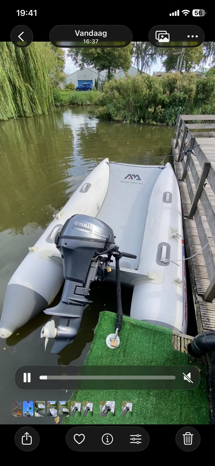Aqua Marina Aircat 335 opblaasboot (zonder motor), Ophalen of Verzenden, Gebruikt