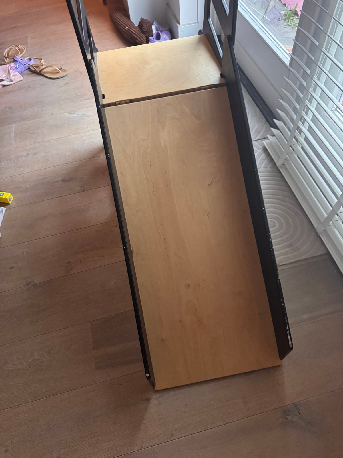 Leer toren 3-in-1: toren, glijbaan en stoel met tafel, Kinderen en Baby's, Ophalen, Gebruikt, Glijbaan