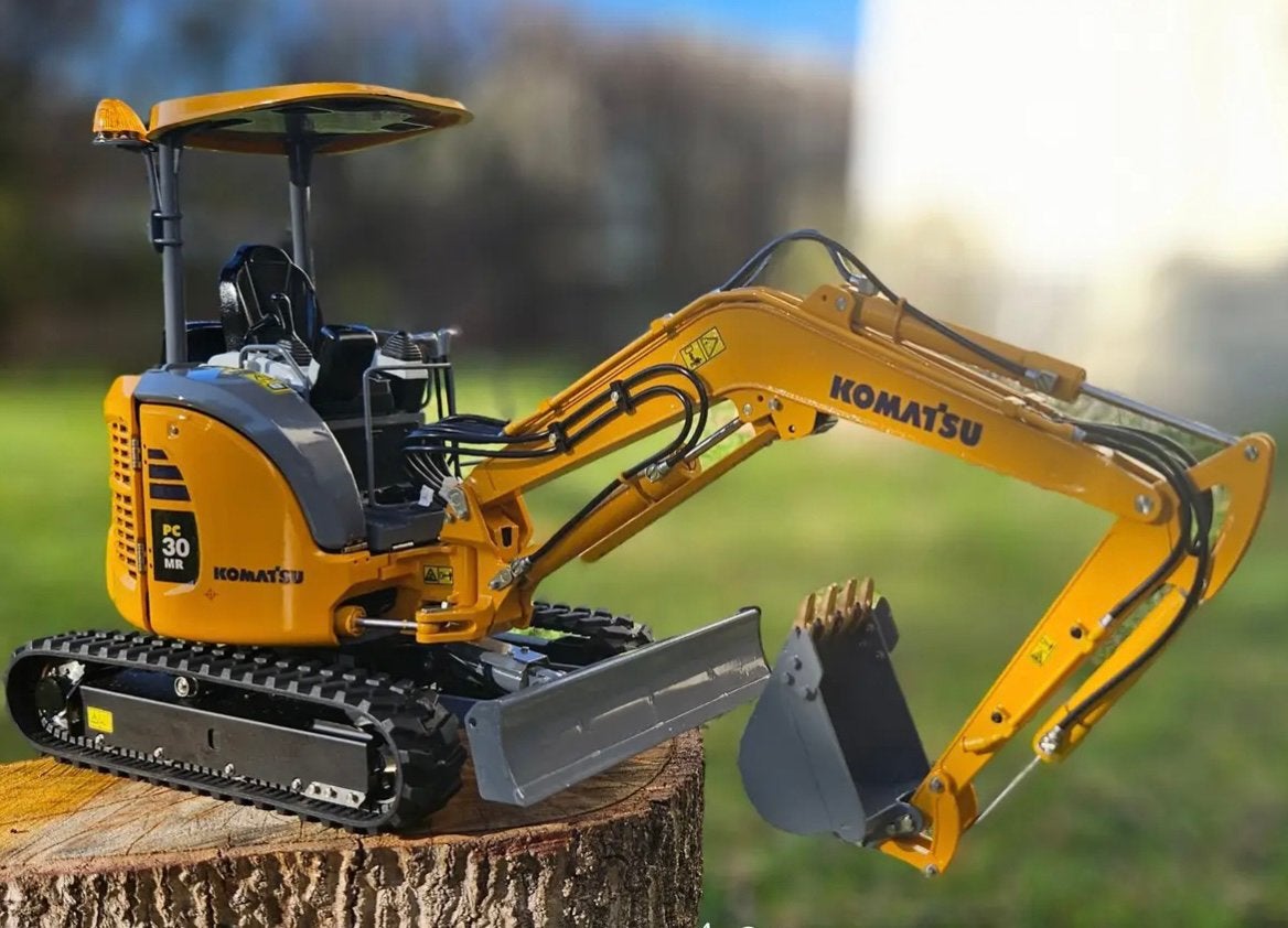 Lesu RC 1/14 Komatsu PC30 minigraver BouwKit, Ophalen of Verzenden, Nieuw, Schaal 1:14, Auto offroad