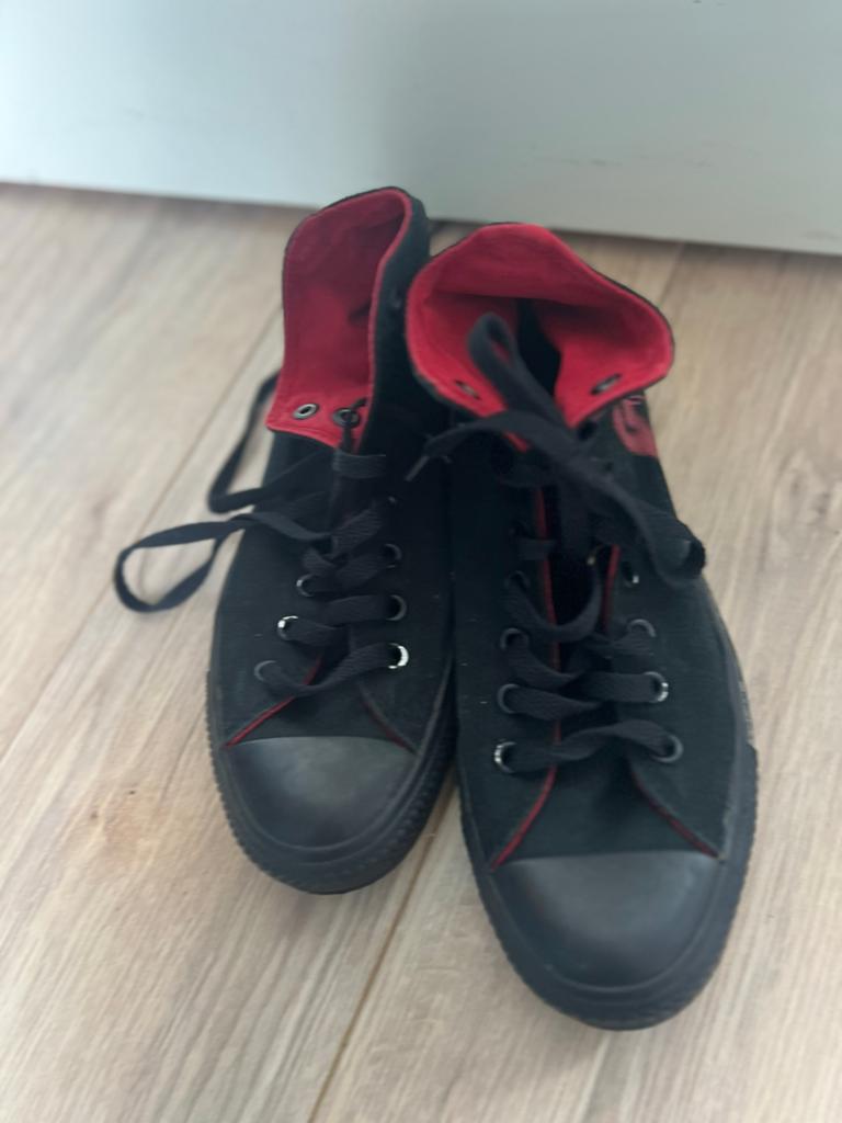 Converse All Star, Zwart, Ophalen of Verzenden, Sneakers of Gympen, Zo goed als nieuw