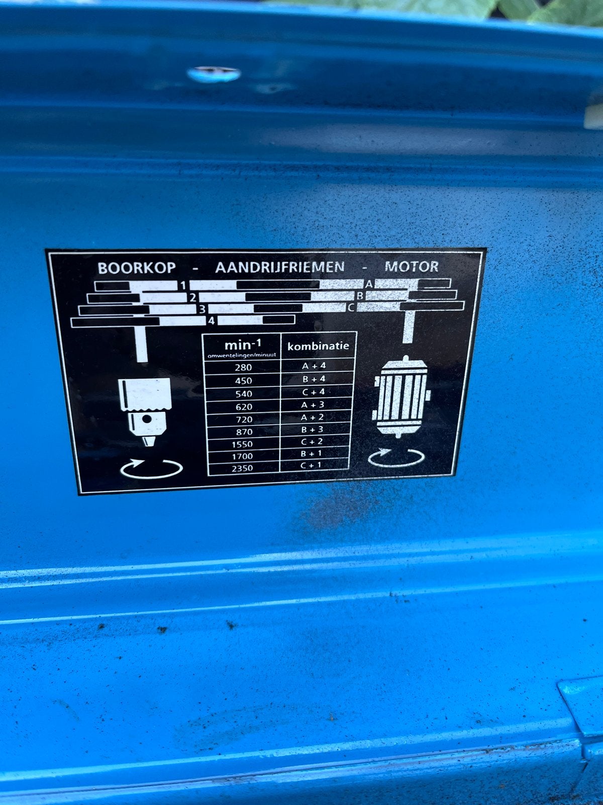 Kolomboormachine -Boormachine voor Werkplaats, Doe-het-zelf en Verbouw, Gereedschap | Boormachines, Ophalen, Gebruikt, Variabele snelheid