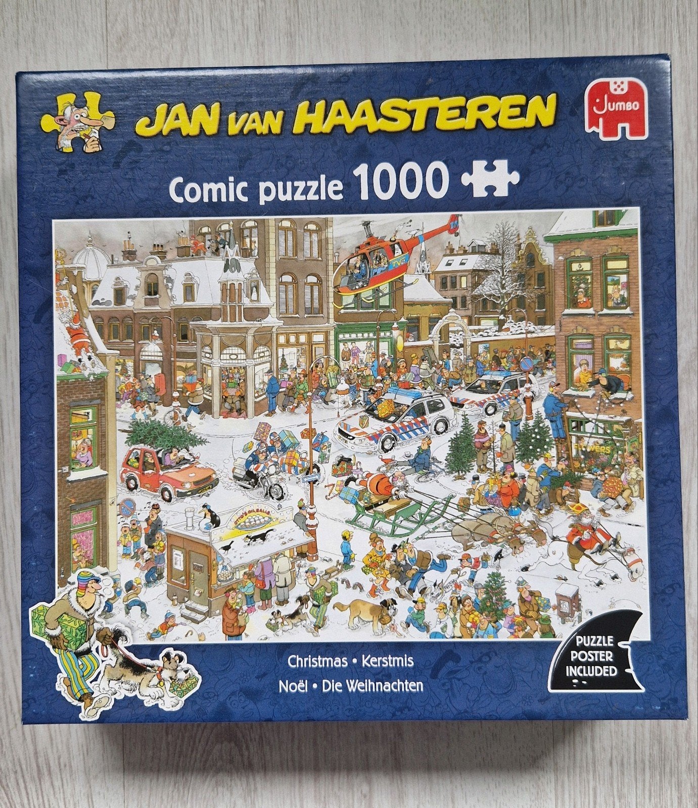 Jan van Haasteren – Kerstmis / Christmas (1000 stukjes), Hobby en Vrije tijd, Ophalen of Verzenden, 500 t/m 1500 stukjes, Zo goed als nieuw