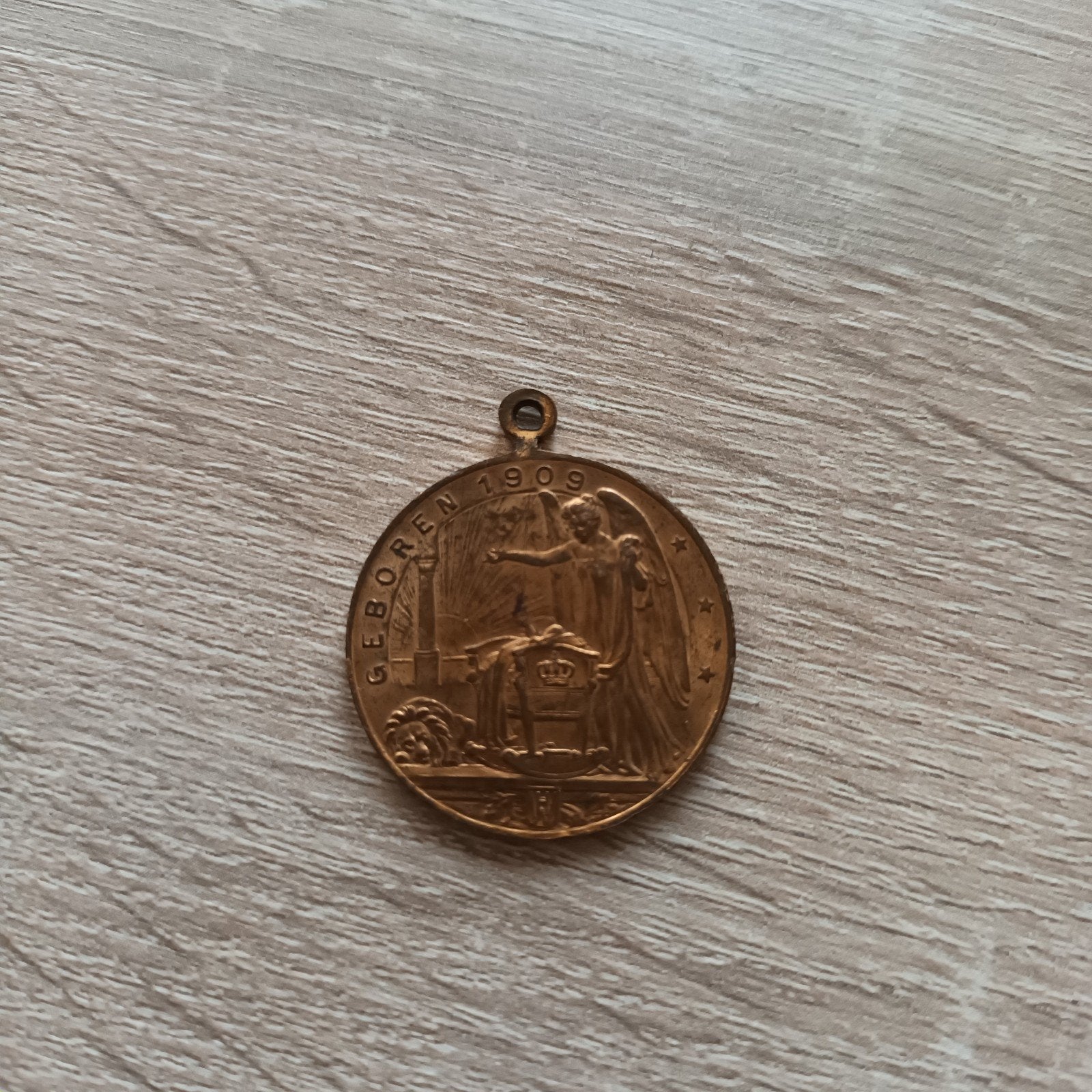 Historische Medaille Geboren 1909 Wilhelmina Hendrik, Ophalen of Verzenden