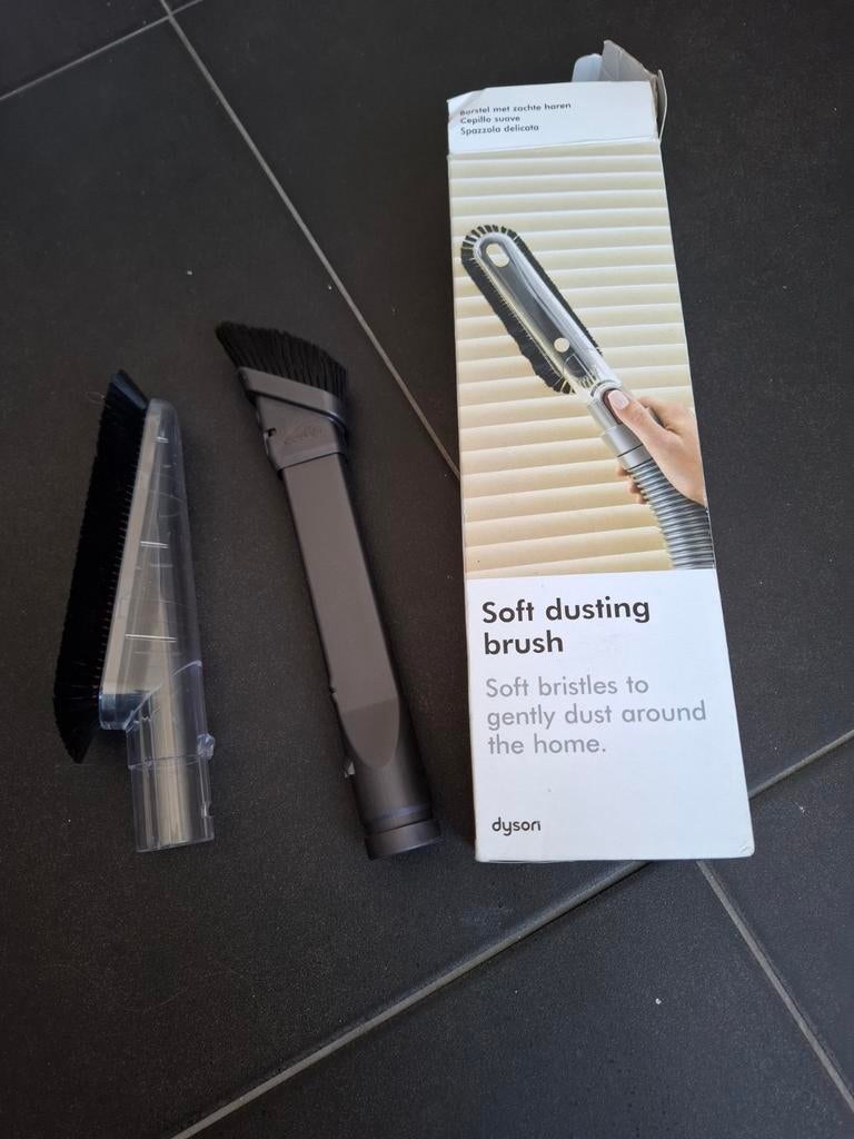 Dyson soft dusting brush – originele zachte borstel met doos, Ophalen of Verzenden, Zo goed als nieuw