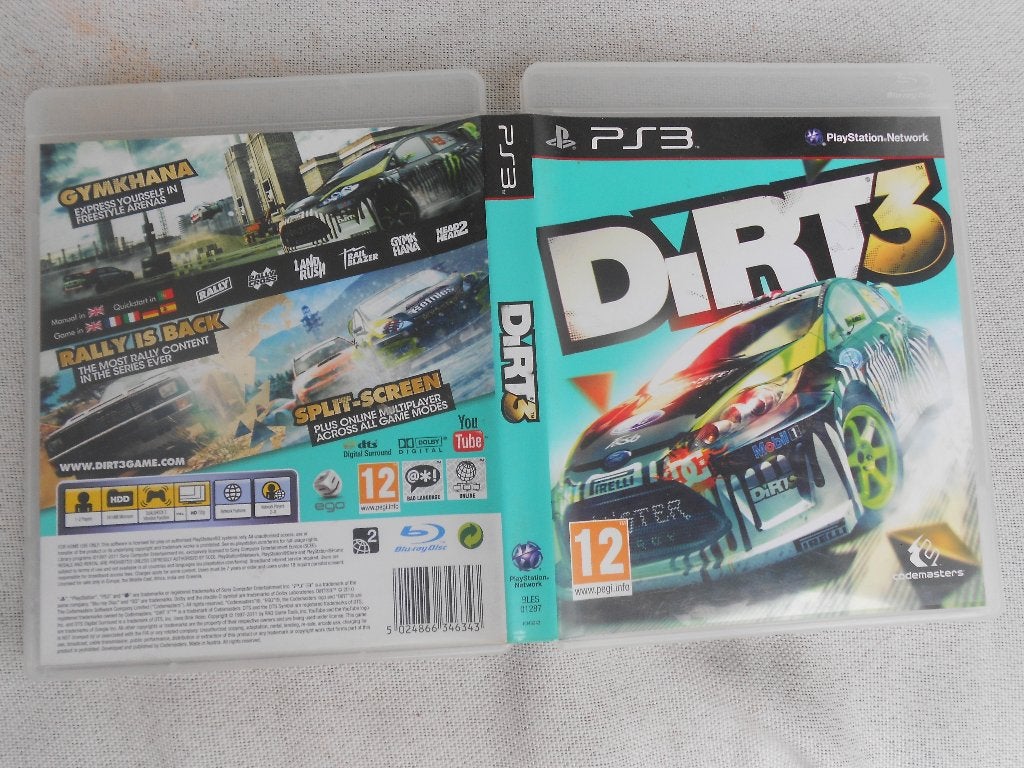 Dirt 3 game voor PS3, in doos zonder boekje. vanaf 12 Jaar., Spelcomputers en Games, Games | Sony PlayStation 3, Gebruikt, 1 speler