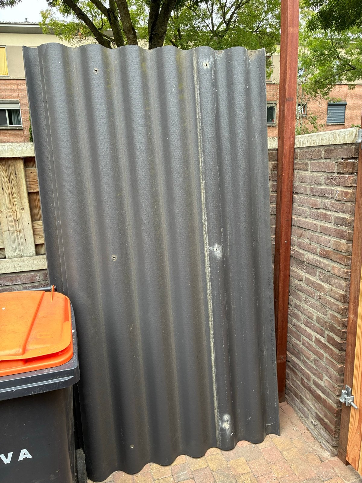 3 Stevige golfplaten 110x215 cm, 2 met lichte hoekschade, Doe-het-zelf en Verbouw, Platen en Panelen, Ophalen, Gebruikt, Overige materialen