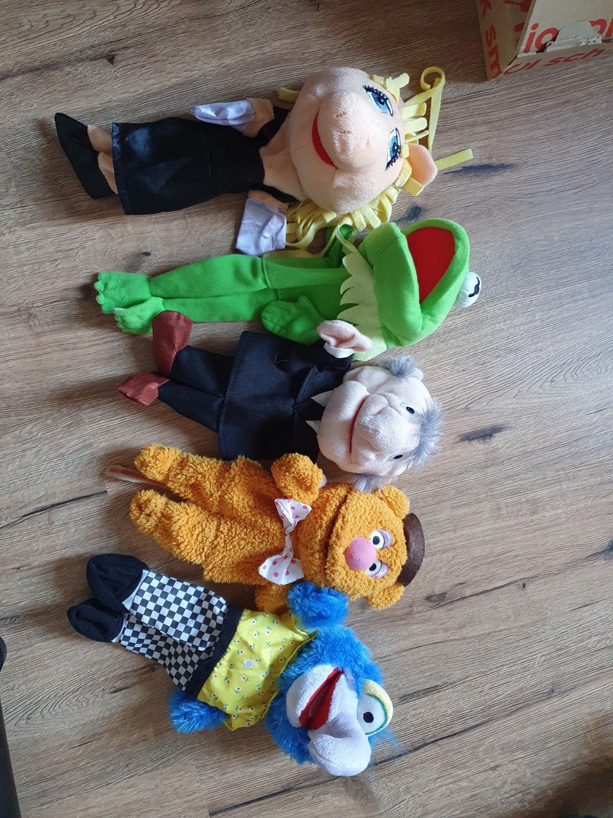 muppets handpoppen (oa kermit en miss piggy), Ophalen of Verzenden, Zo goed als nieuw, Overige typen
