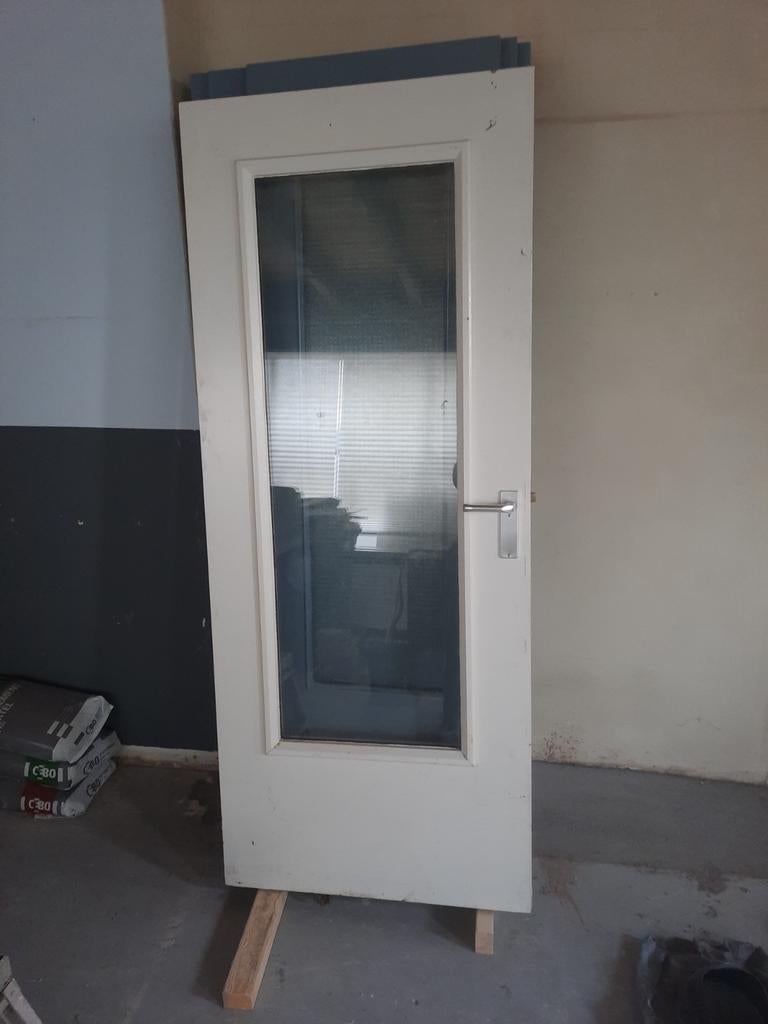Nette multiplex binnendeur 830x2015 40mm, Ophalen of Verzenden, Hout, 75 tot 150 cm, Raamkozijn