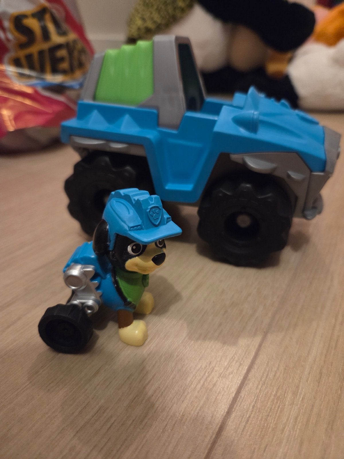 Paw Patrol Rex met figuur, Kinderen en Baby's, Speelgoed | Speelgoedvoertuigen, Ophalen, Zo goed als nieuw