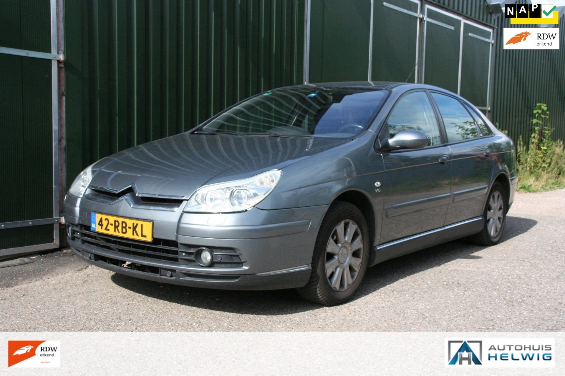 Citroen C5 3.0 V6 Exclusive AUTOMAAT, LEER, CLIMA, NAVIGATIE, Gebruikt, Zwart, 2946 cc, Parkeersensor