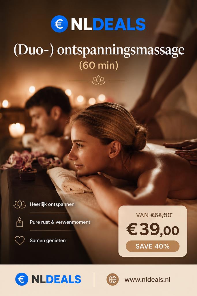Heerlijke massage met 40% korting (moederdagcadeau), Ophalen