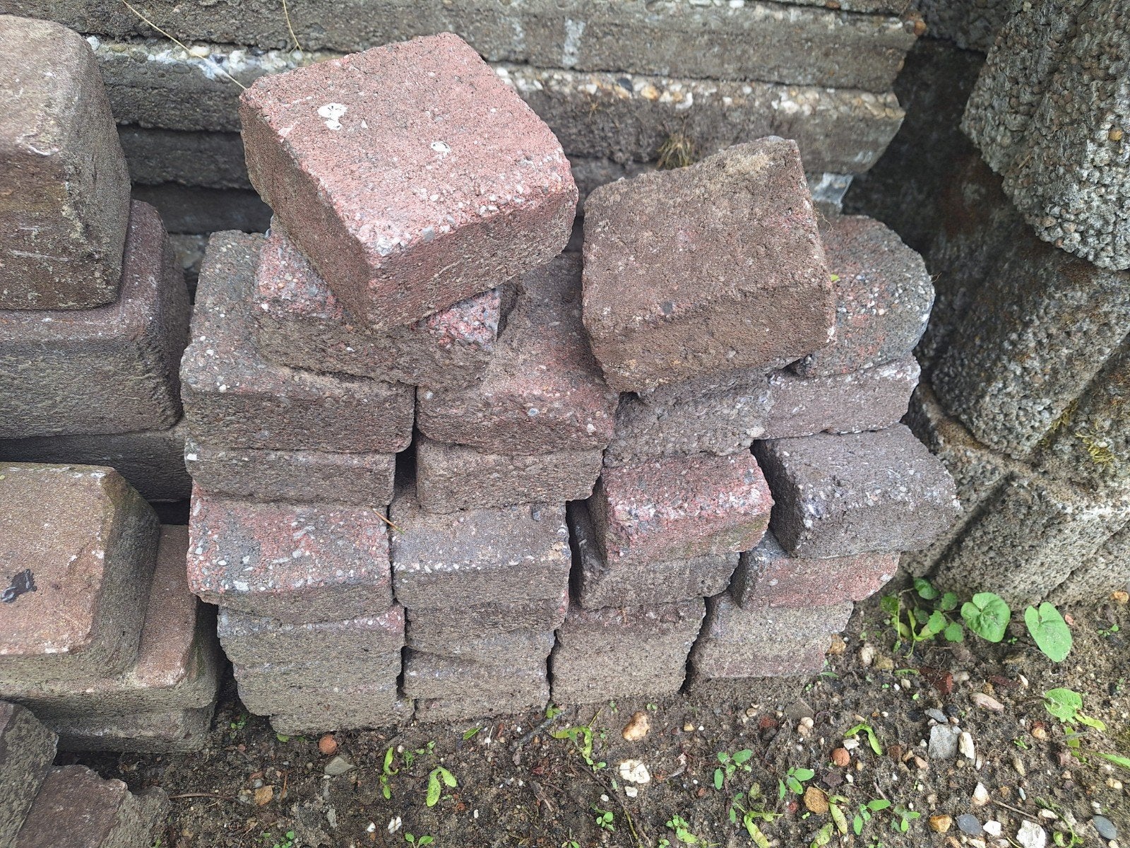 10x10 stenen, Tuin en Terras, Tegels en Klinkers, Ophalen, Gebruikt, Klinkers, Minder dan 5 m²