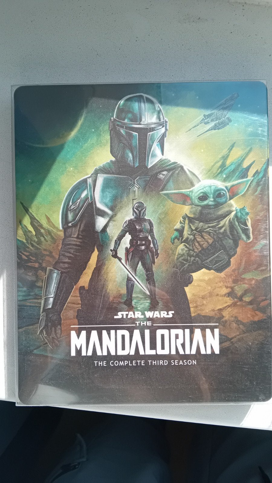 The Mandalorian Seizoen 3 Steelbook Blu-ray 4K Ultra HD, Engels, Ophalen of Verzenden, Zo goed als nieuw, Serie