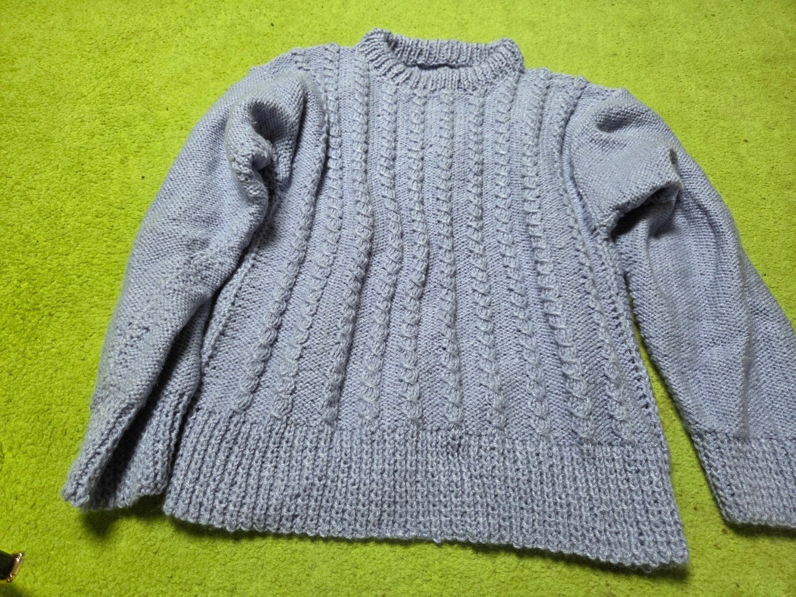 Handgebreide trui - Maat M, Ophalen of Verzenden, Nieuw, Maat 38/40 (M), Blauw