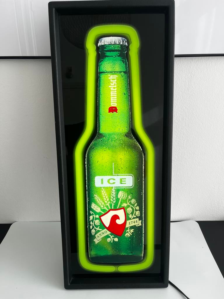 Dommelsch Ice Lichtbak - Reclame Lamp, Verzamelen, Merken en Reclamevoorwerpen, Ophalen of Verzenden, Zo goed als nieuw, Lichtbak of (neon) lamp