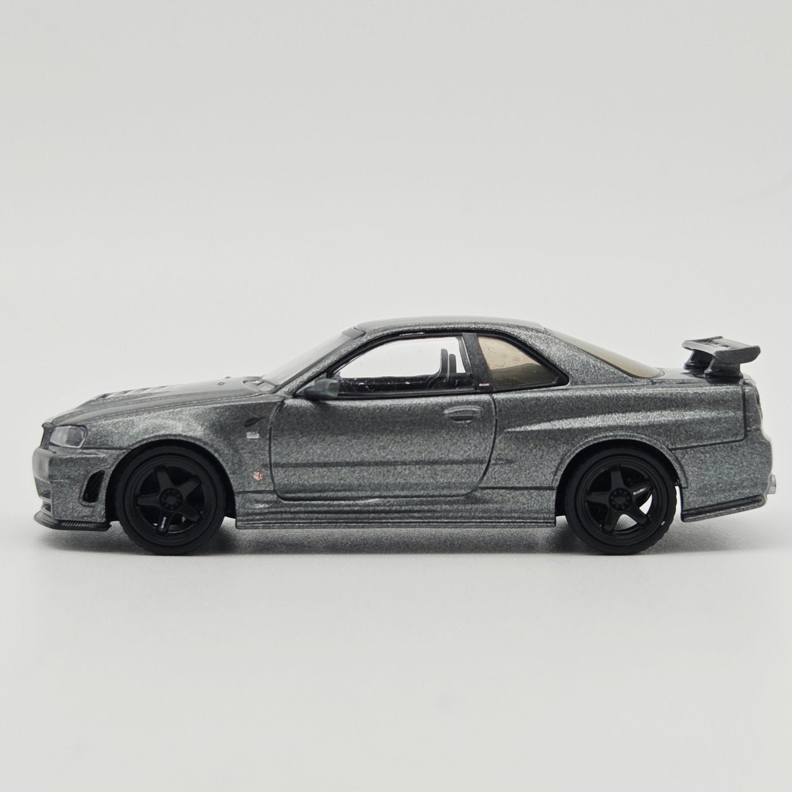 Mini Gt – 1999 Nissan Skyline GTR (R34), dark metal gray nis, Mymodelcar@outlook.com, Auto, Ophalen of Verzenden, Mini gt