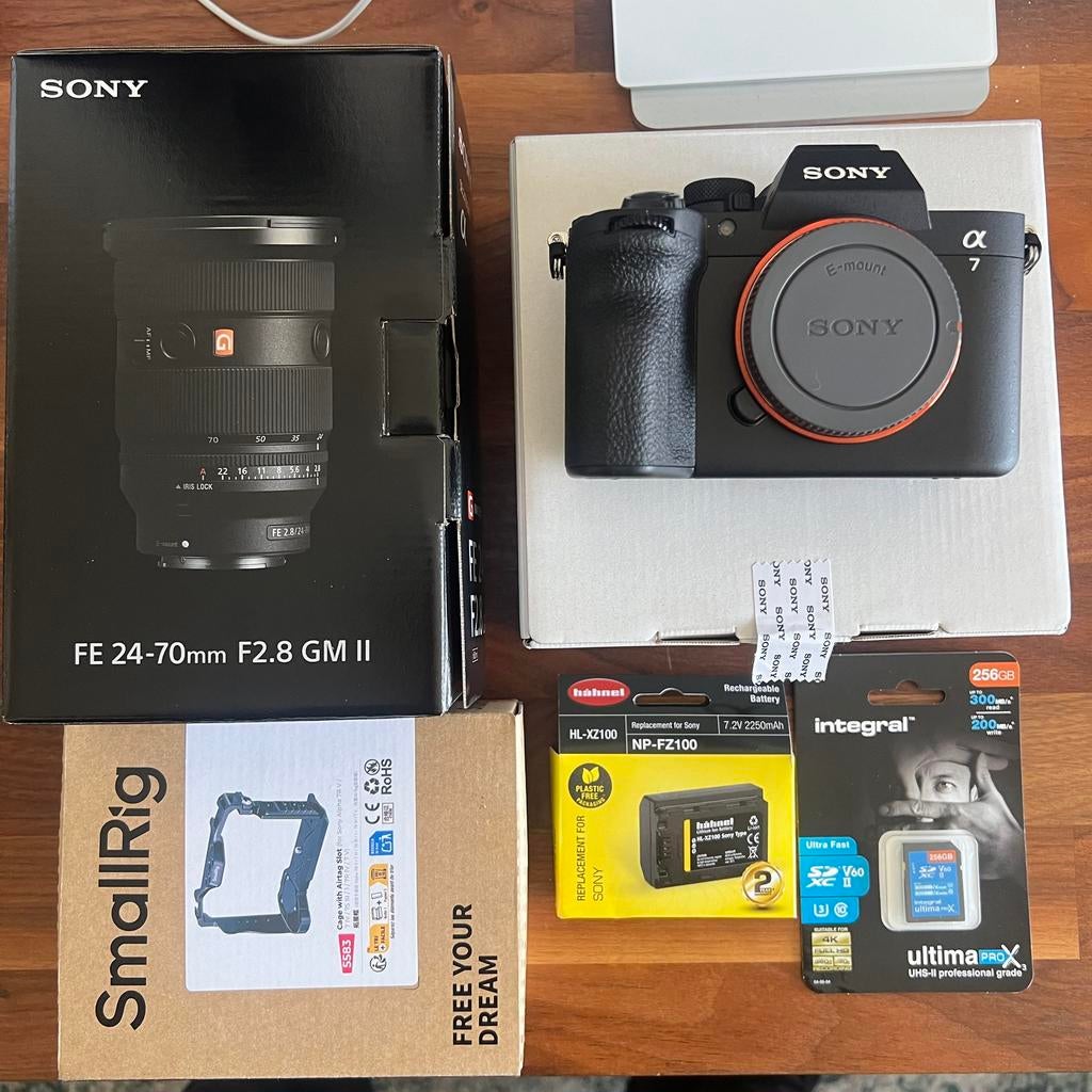Sony A7 V + FE 24-70 Lens - Bundle, Ophalen, Zo goed als nieuw, Sony, Geen optische zoom