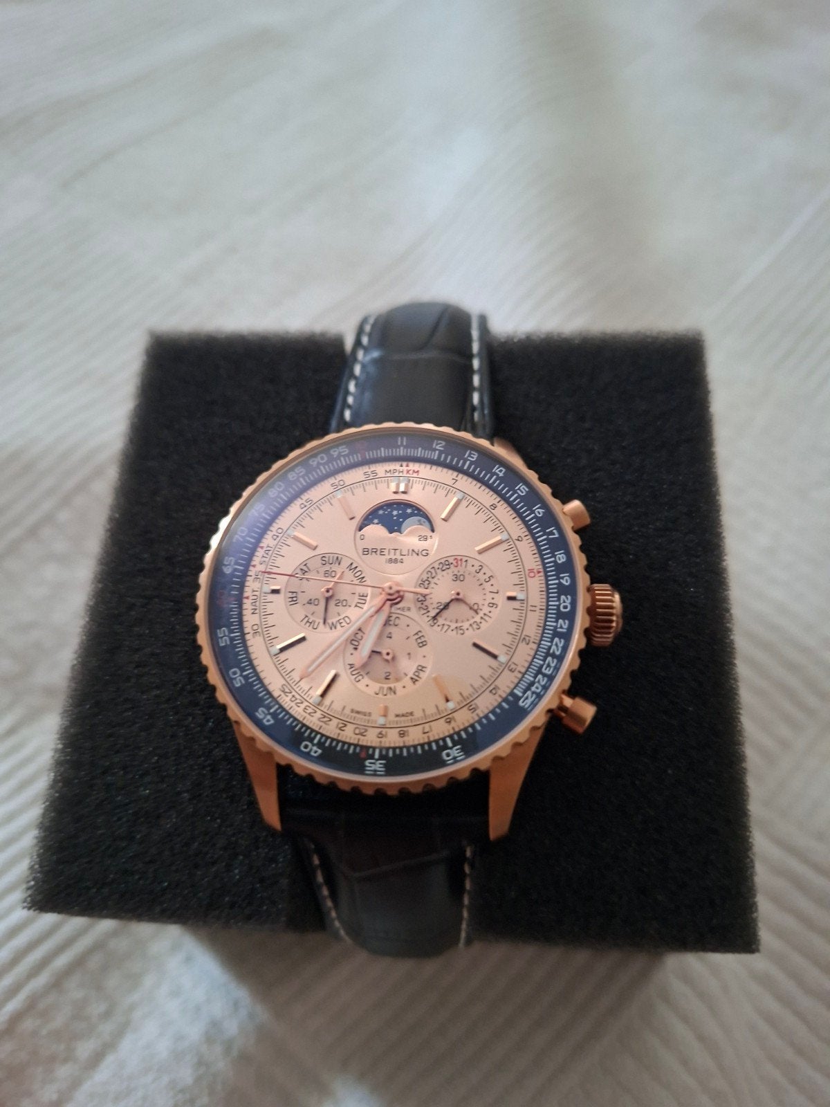 Breitling Navitimer Roségoud Polshorloge, Ophalen of Verzenden