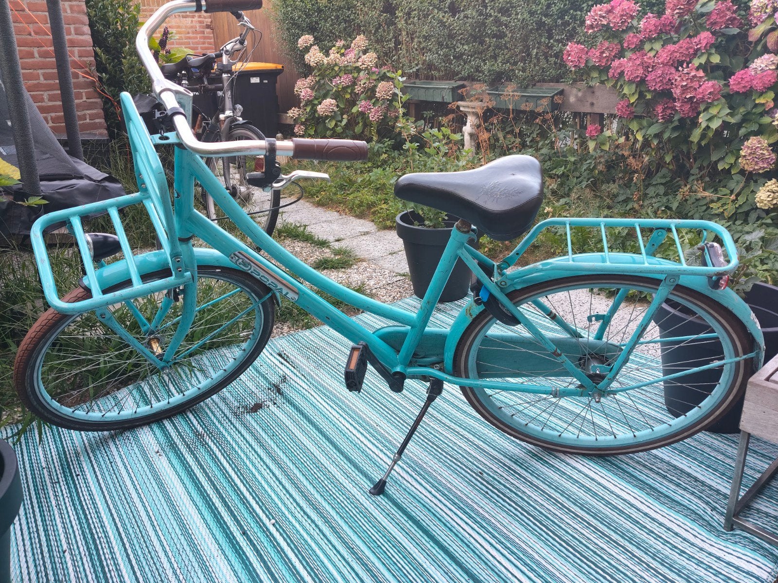 Kinderfiets 26 inch, Fietsen en Brommers, Fietsen | Meisjes, Terugtraprem, Gebruikt, Handrem, Popal
