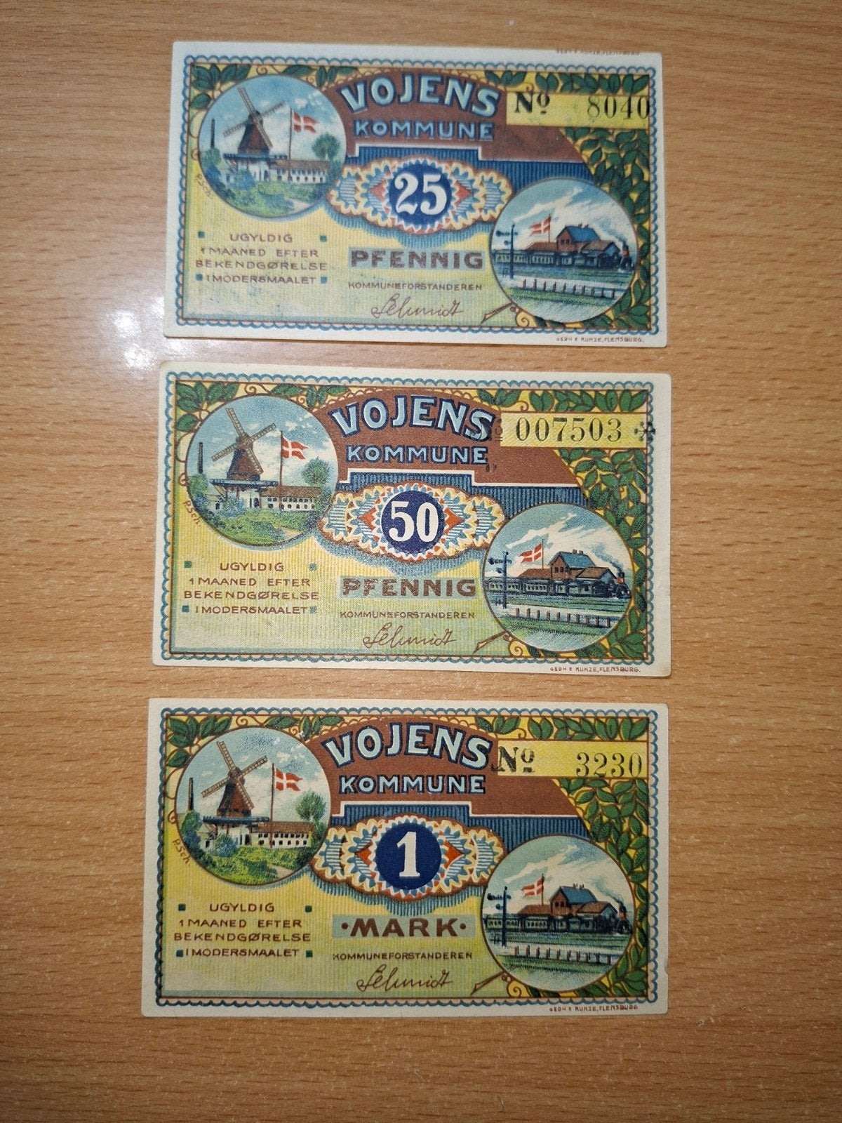 Duits/ Deens Notgeld Woyens Noodgeld, Ophalen of Verzenden, Duitsland