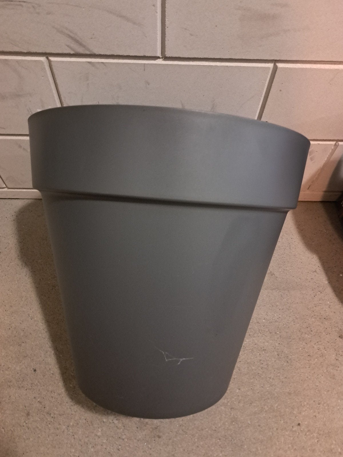 Elho bloempot Loft Urban Rond 49cm met wieltjes, Ophalen, Kunststof, Gebruikt, 40 cm of meer