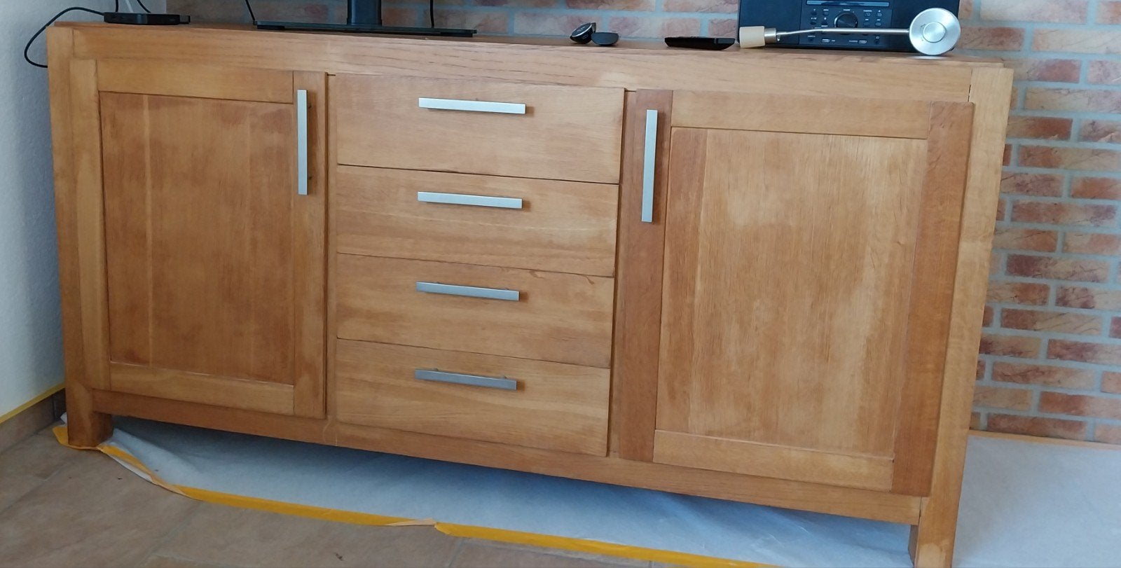 dressoir geolied eiken, Huis en Inrichting, Kasten | Dressoirs, Ophalen, Zo goed als nieuw, 25 tot 50 cm, 200 cm of meer