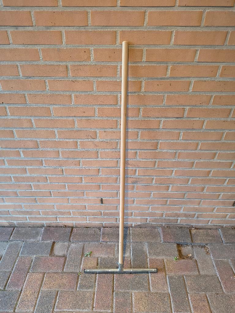 Gratis vloertrekker met houten steel, Ophalen, Mop of Dweil