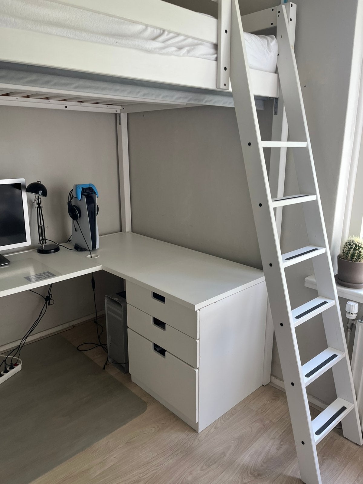 IKEA hoogslapers (twijfelaar 192x152 cm) gecombineerd, Ophalen, Hoogslaper, Eenpersoons, 140 cm