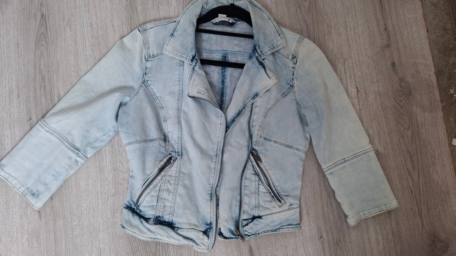 Bershka Denim spijkerjasje maat S, Blauw, Ophalen of Verzenden, Zo goed als nieuw, Maat 36 (S)