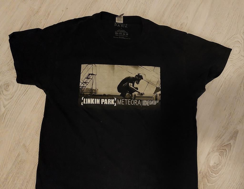 13 band shirts met o.a. Linkin Park, Metallica e.a., Verzenden, Gedragen, Maat 52/54 (L), Zwart