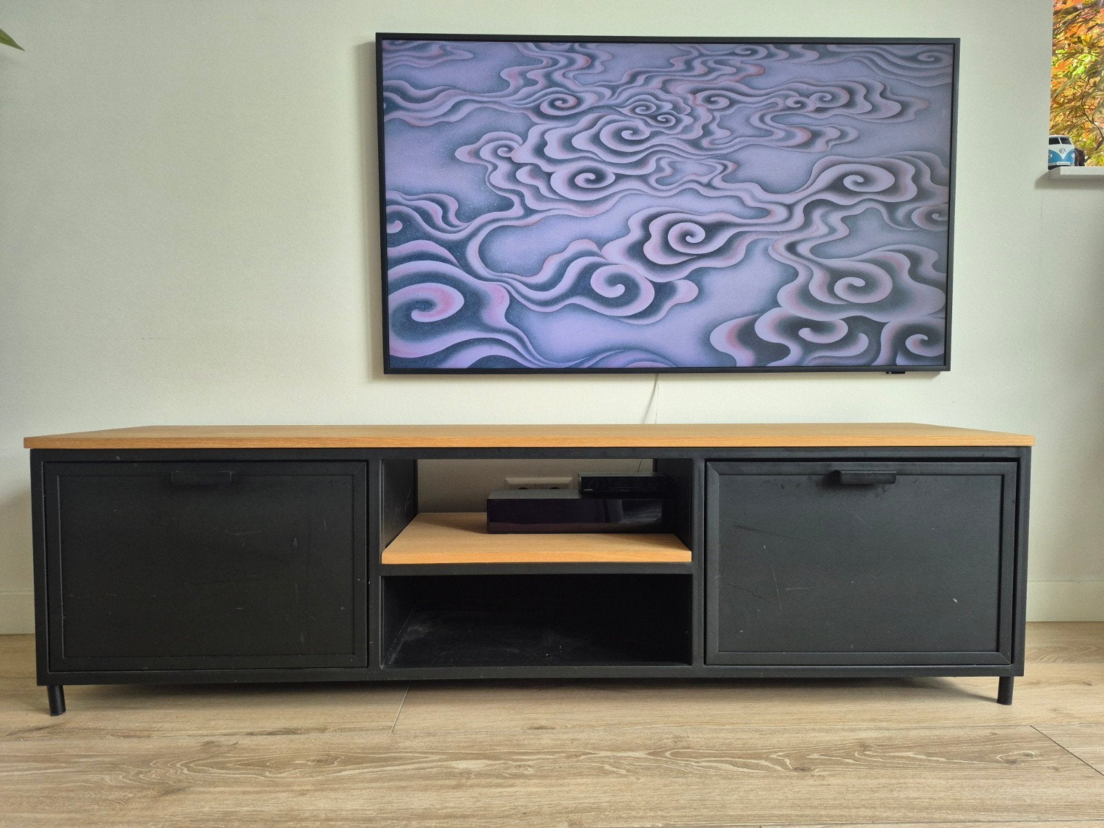 Goossens Metallo TV-meubel, Ophalen, Gebruikt, 150 tot 200 cm, Minder dan 100 cm
